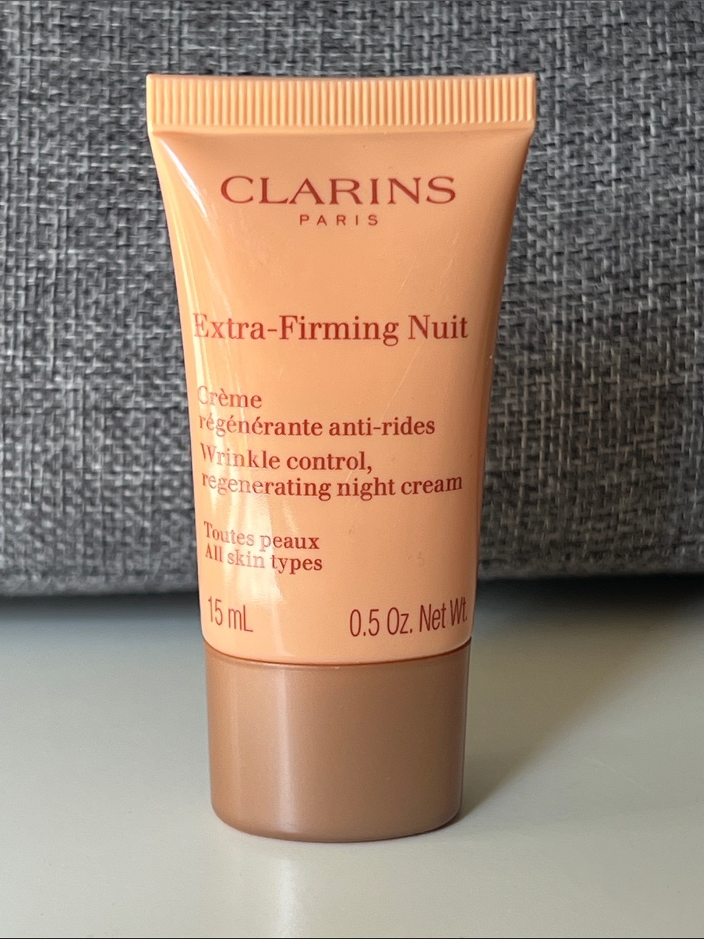 Clarins Extra-Firming Nuit Primer Tube - Peach and Brown